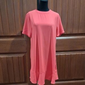 Mudpie Coral Drop Waist Dress. Size M
